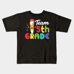 Colorful Team 5th Grade Fifth Grade Squad Kids T-Shirt